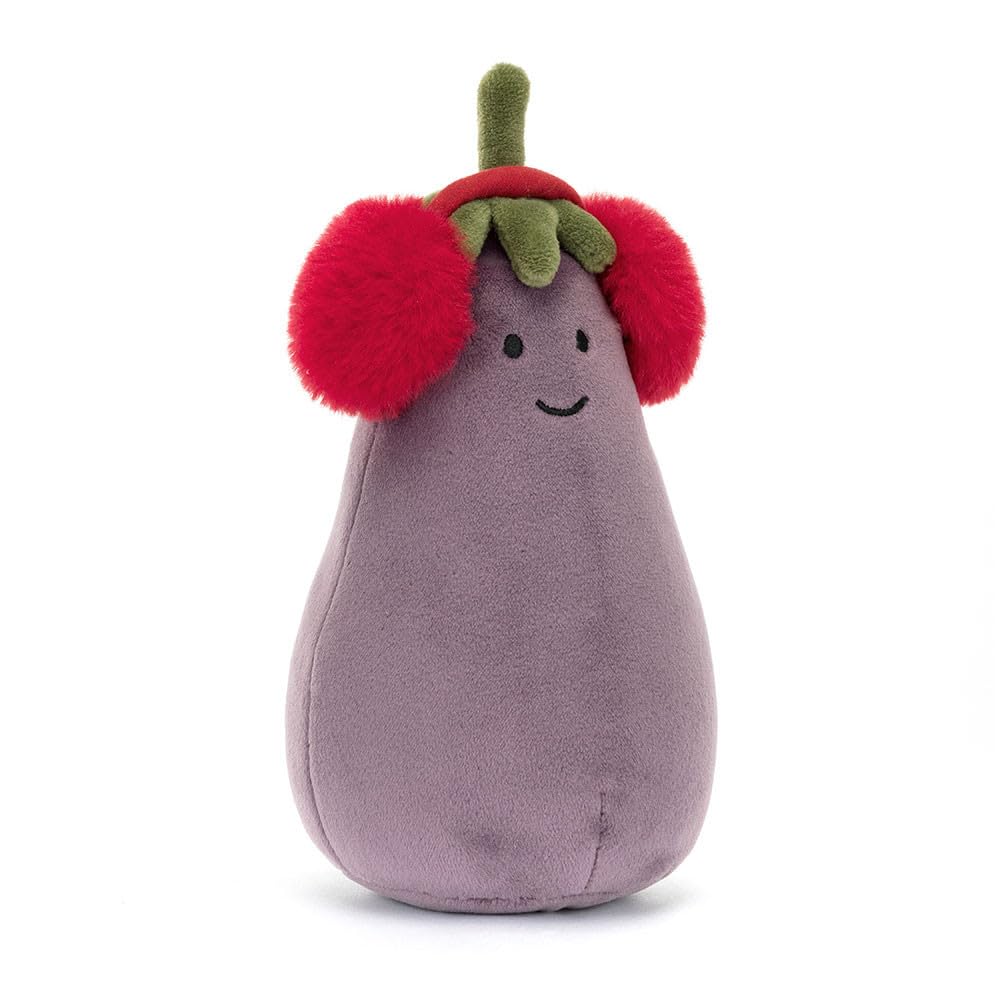 Jellycat Toastie Vivacious Red Aubergine - L: 16cm x l: 9cm x H: 8cm
