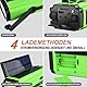 YIKANWEN Tragbare Solar Radio,AM/FM Kurbelradio mit Wiederaufladbare 5000mAh Batterie Powerbank, LED Taschenlampe & Leseleuchte SOS Alarm für Camping Ourdoor (Grün)