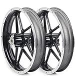 KONKENIE 2.50-10 Front+Rear Wheel Tire Rim Hub Assembly Aluminum for 49cc-50cc 2 Stroke Mini Pocket Bike Pit Dirt Bike Electric Scooters Electric Bicycles