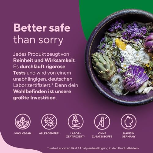 Leber Komplex - Testsieger-Online 11/25 - 180 Kapseln mit Mariendistel, Artischocke, Löwenzahn & Cholin – mit 480 mg Silymarin – Unterstützt die Leber durch Cholin* – TRUE NATURE