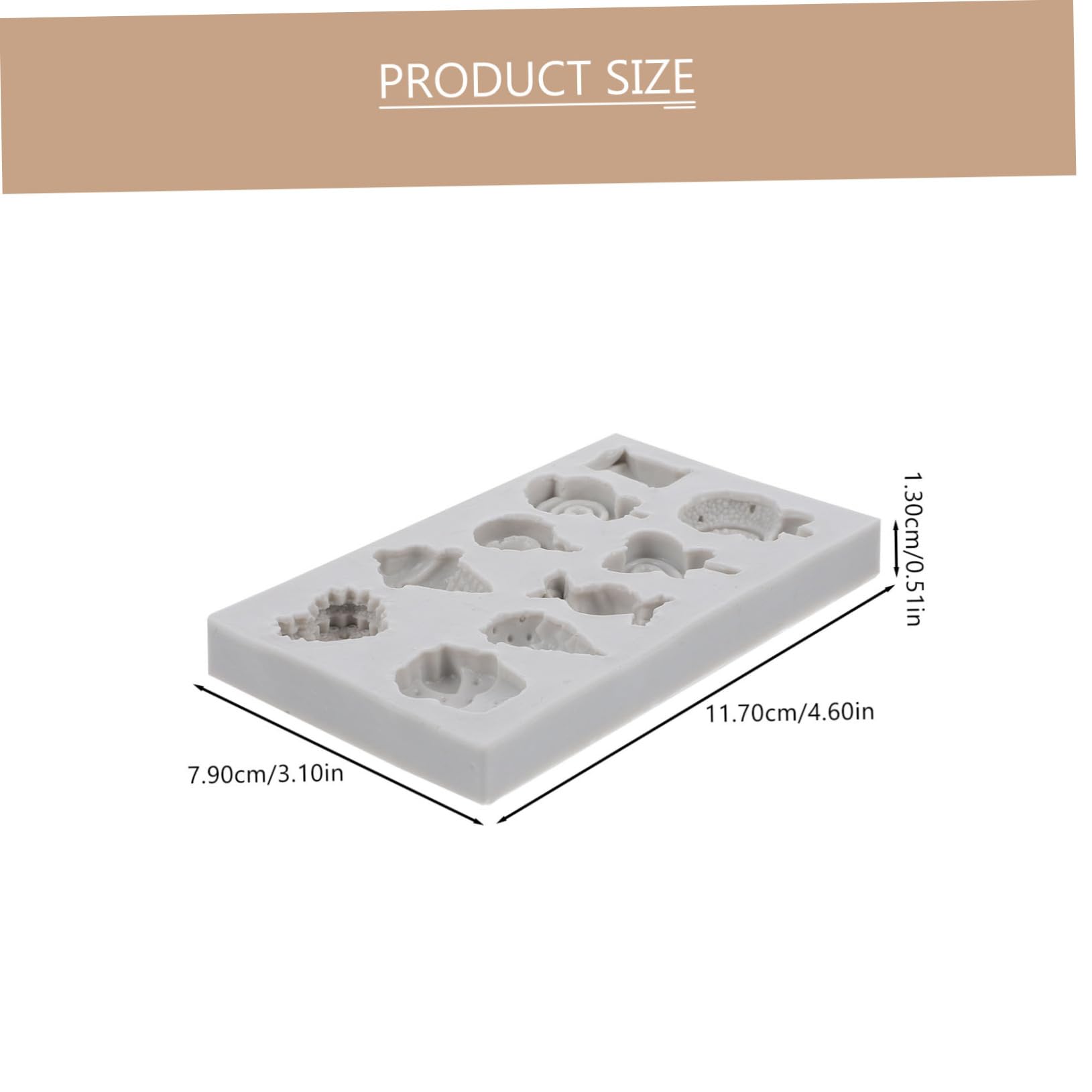 KONTONTY Polymer Clay Molds for Jewelry Charm Making Portable and Easy to Use Smooth Surface for Safe Crafting for Nail Ornaments and Creative Fun