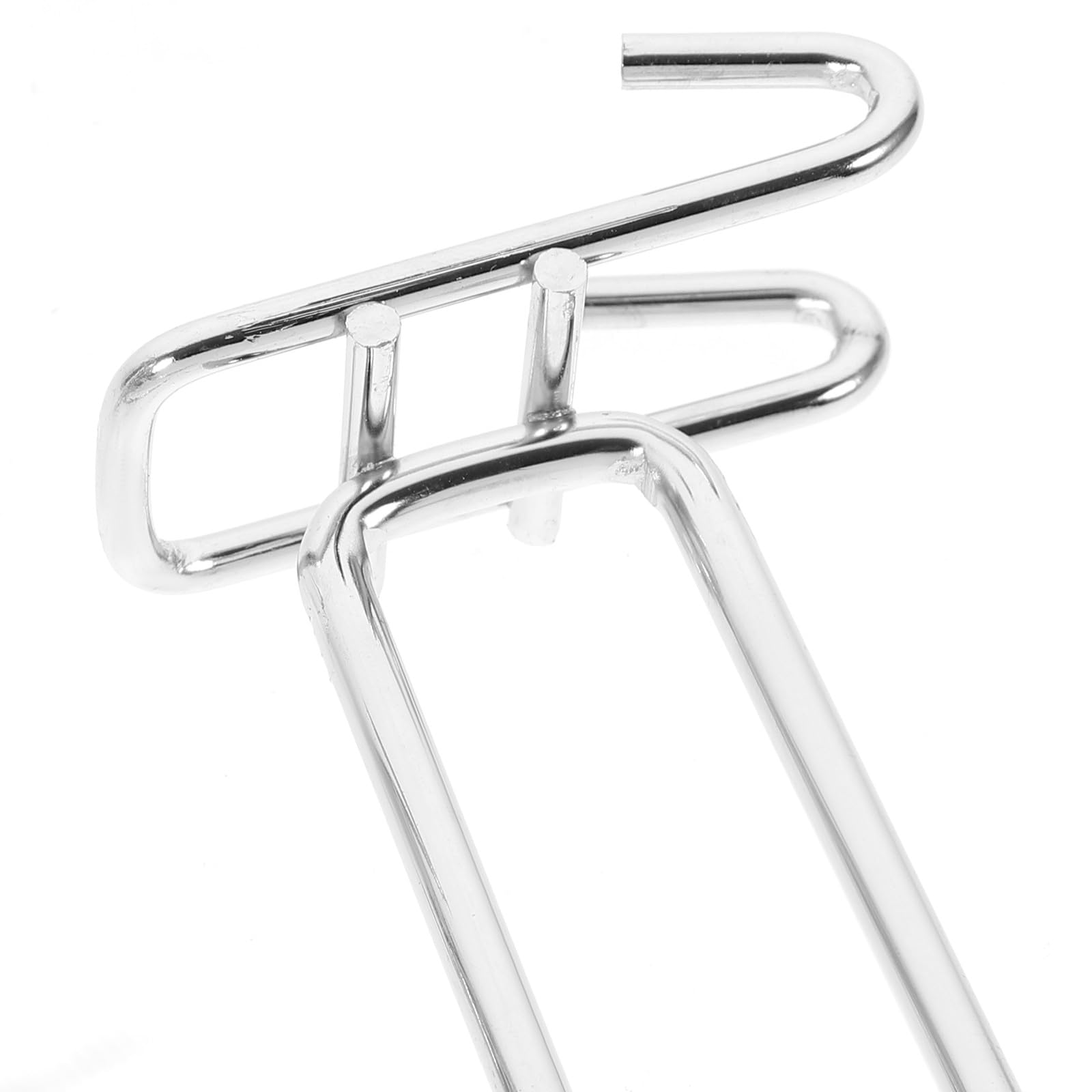 10 Stück Schwerlast Lochwandhaken aus Stahl mit 6mm Tragstange und Preisschild für Schmuck und Fachgeschäfte zur Einfachen Organisation