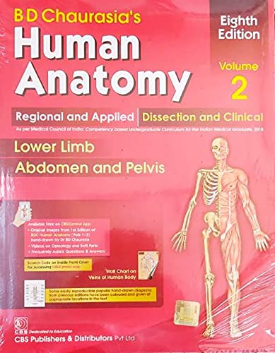 B D Chaurasias Human Anatomy Vol.2 Paperback – 1 January 2021