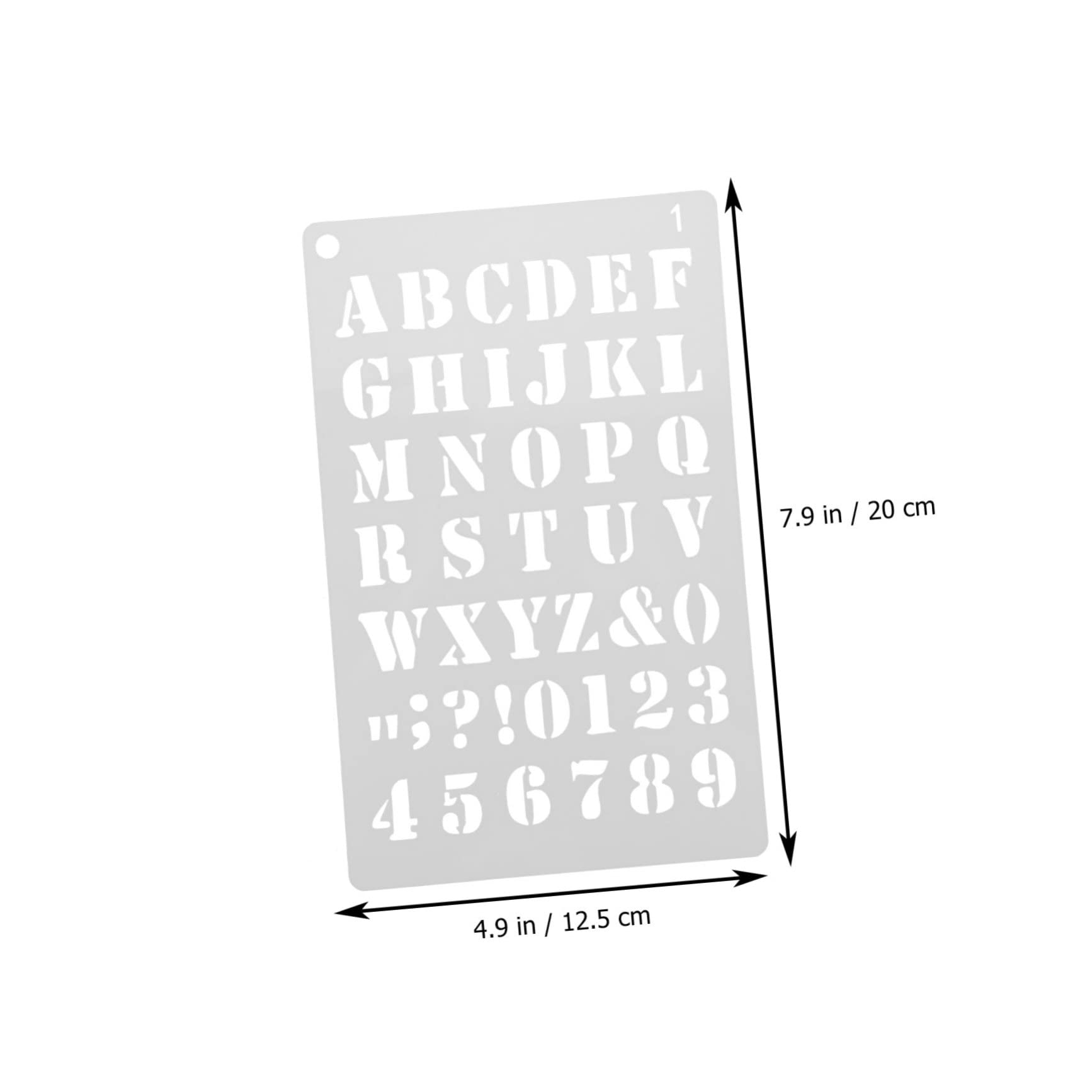 SHINEOFI 36pezzi Stencil Riutilizzabili Per Lettere e Numeri Modelli Di Pittura Hollow-out Per Progetti e Decorazioni Artistiche