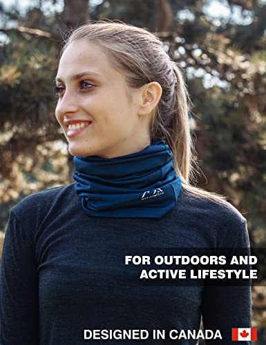 Merino.tech Merino Wool Ski Neck Gaiter - Face Mask Neck Warmer For Men & Women (Tiger Orange) #TOP3