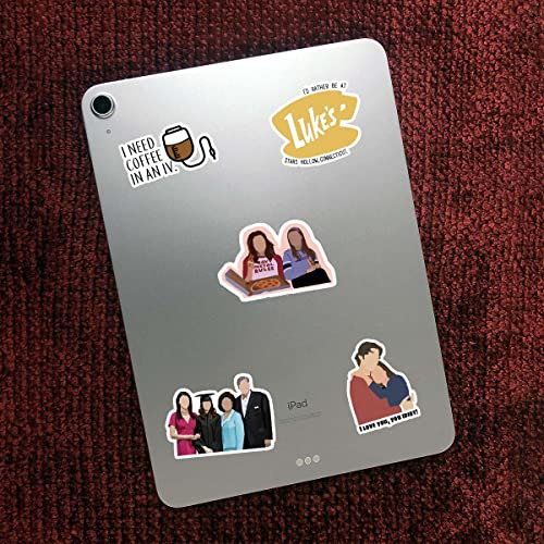 Image of CodersParadise 57-Pack Gilmore Girls Aesthetic Vinyl Stickers | Waterproof & Durable Self-Adhesive Stickers for Laptop, Journal, Diary, Scrapbook, Guitar & Mobile - Residue-Free, 5.1 x 7.6 cm