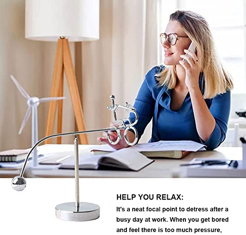 Image of AUGEN Balancing Pendulum Durable Metal Innovative Stress Relief Toy for Home Office Desktop Gift Decoration (1 Piece, 7709K)