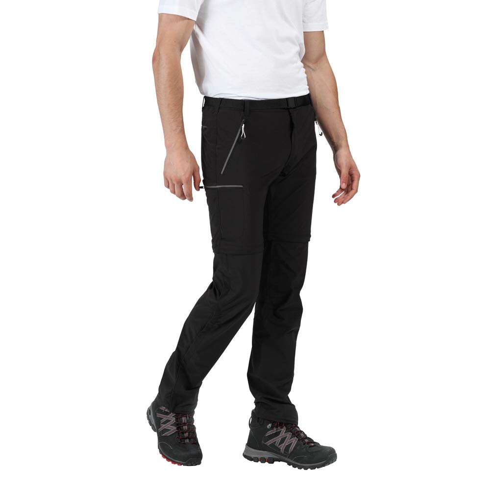 Regatta Mens Xert III Hiking Pants, Black, 28