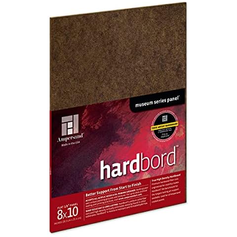 Ampersand Art Supply HB08 Hartfaserplatte für Holzmalerei: Museum Series Hardbord, Birkenholz, braun, 8x10 Cover