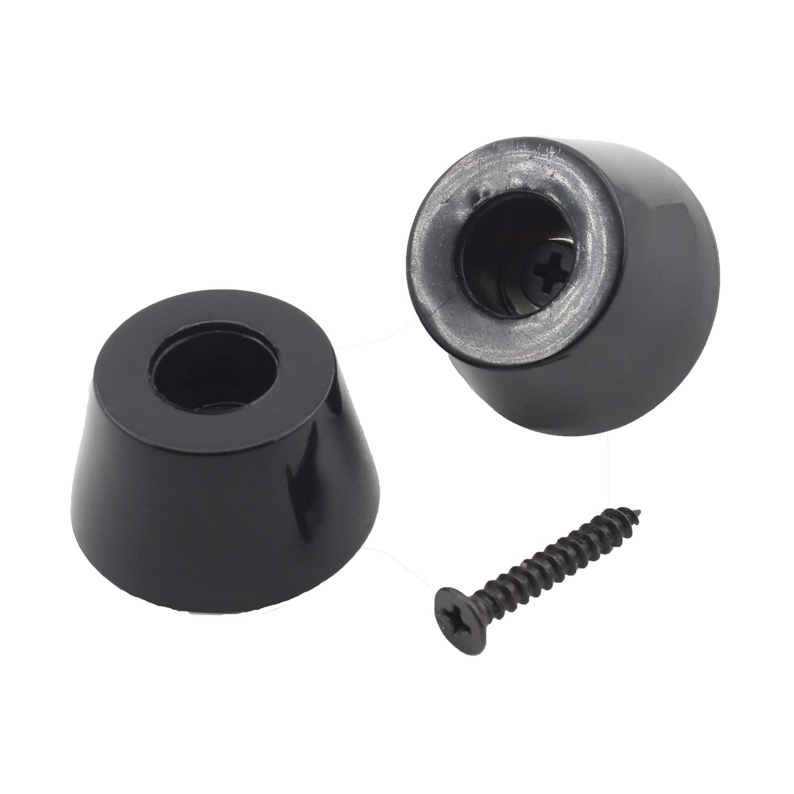 20 Pack Round Furniture Pads, ULIFESTAR Heavy Duty Soft Cutting Board Rubber Feet Pad, Screw-on Slider Glide Pad Floor Protector for Cabinet Wooden