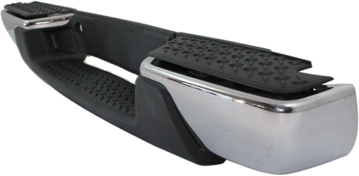 Chrome, Steel Rear Bumper Assembly Compatible with 2008-2012 Chevy Colorado & GMC Canyon Pickup 08-12, GM1103156