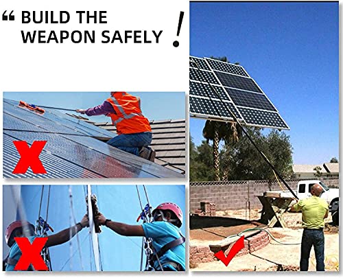 Bürsten-Set, 9 m Wasserstange für Solarpanel und Kamera, effizientes Reinigungswerkzeug für Photovoltaikanlagen