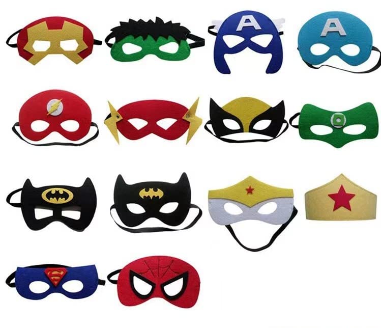 Felt mask Hero Eye Mask 14 pcs of children's clothing party supplies role play children's party gift decoration