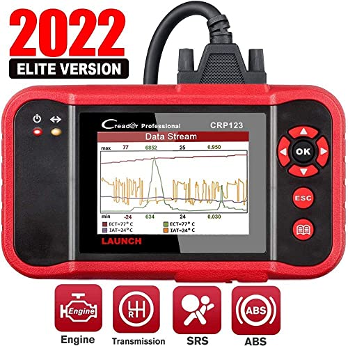 LAUNCH OBD2 Scanner CRP123 - 2022 Model Engine/ABS/SRS/Transmission Diagnostic Scan Tool SRS Code Reader,Free Update
