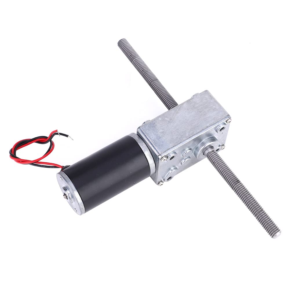 DC 12V 10RPM Wormwielmotor Omkeerbare Vierkante Tandwielmotor Metalen