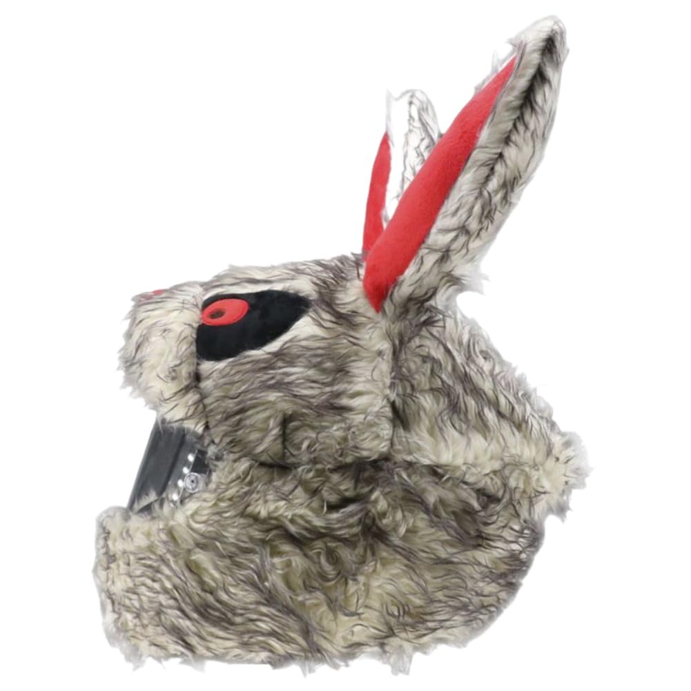 Housse de Casque Moto Halloween, Couvre-Casque de Moto Amusante en Peluche Citrouille/Lapin/Démon/Chat Noir, Accessoires pour Casques de Moto