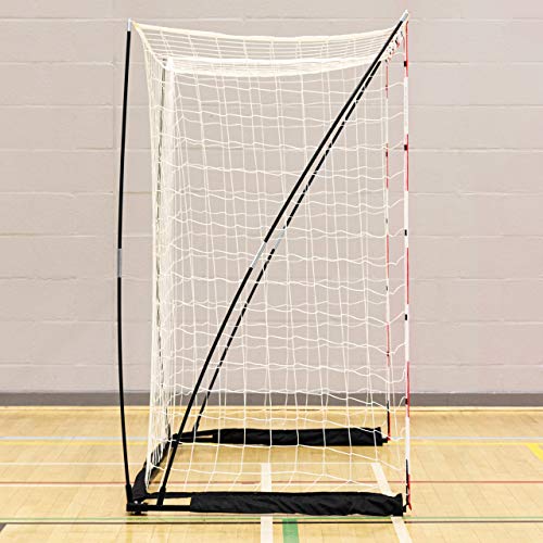 Senior & Junior Forza Proflex Handball Goal | Portable Regulation Size Handball Pop-Up Goal | Indoor & Outdoor Handball Net For Training & Matches (10Ft X 6.5Ft (Senior), Red (With Sandbags)) #TOP4