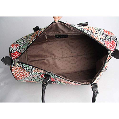 Image of Women Large Duffel Bag, Ladies Carry-on Overnight Weekender, Womens Hand Luggage, Travel Bags for Teens & Girls, The Cray, X-Large, Tapestry