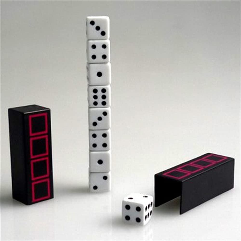 ZQION Tower of Dice,Close Up Magic Tricks Gimmick Magic Dice Illusions Magician Props