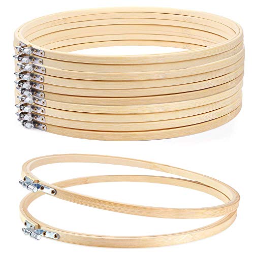 12in Cross Stitch Ring Hoop Embroidery Hoop Bulk Wholesale Bamboo Circle for Arts Crafts Sewing 12 Packs (12 Inch) 12in Cross Stitch Ring Hoop Embroidery Hoop Bulk Wholesale Bamboo Circle for Arts Crafts Sewing 12 Packs (12 Inch)