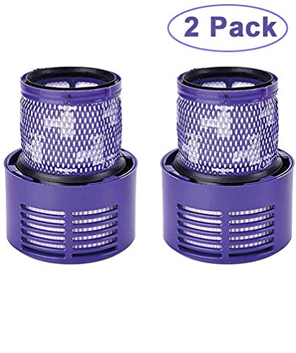 su ma 2PCS Filtros Lavables para Dyson Aspiradora V10 Cyclone, V10 Absolute, V10 Animal, V10 Total Clean, SV12?Filtro de Repuesto Dyson