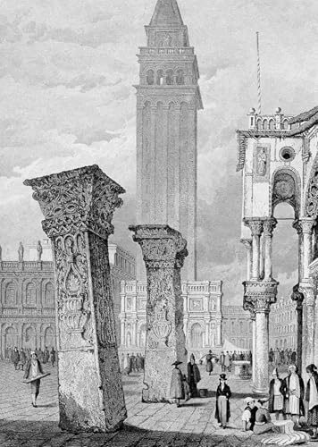 Cuadro Piazza San Marco Venezia lienzo abstracto premium Samuel Prout arte pared