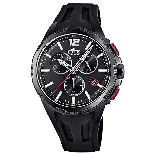 Preisvergleich Produktbild Lotus Herren Analog Quarz Uhr mit Kunststoff Armband 18591 / 3