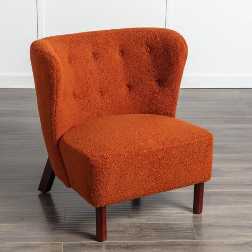 Sillón Acogedor Plegable Naranja Oscuro miniatura 1
