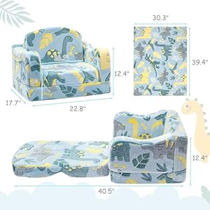 Comfytoddlercouchandchairforkidswithblanket2in1softplushfoldoutkidssofachairsforgirlsandboysconvertiblesofatoloungerforplayroomglowingdinosaur Urban Country Home Decor Comfy toddler couch and chair for kids with blanket 2 in 1 soft plush fold out kids sofa chairs for girls and boys convertible sofa to lounger for playroom glowing dinosaur urban country home decor