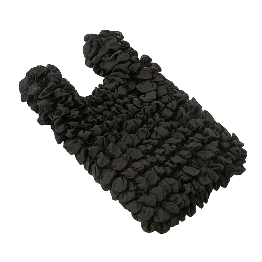 Sodeber Black Bk Folding Bag Pleated Magics Foldable Stretch Large Capacity Shopping Reusable Grocery