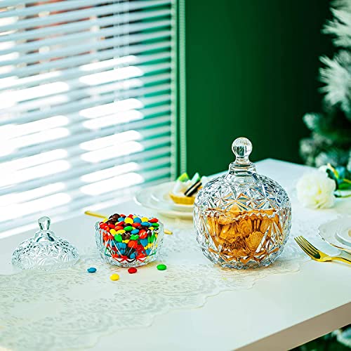 Image of WRINGO Glass Chocolate Candy Jar with Airtight Lid | Transparent Glass Storage Container for Chocolates, Cookies, Candies, Dry Fruits, Nuts & Snacks | Decorative Kitchen Countertop Jar | (Pack of 1)