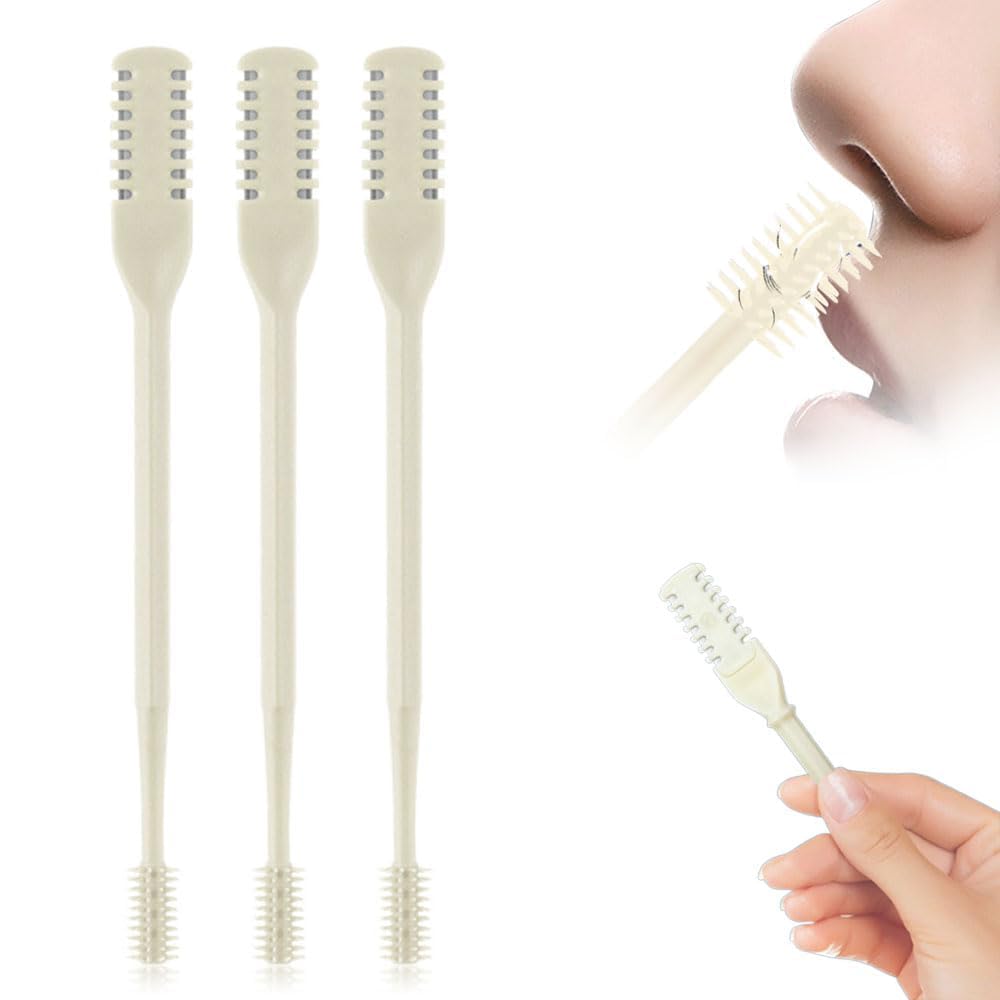 2 in 1 Nasal Hair Cutter 2025 Upgraded Double Sided Nasal Hair Trimmer for Women Men 360 Rotating