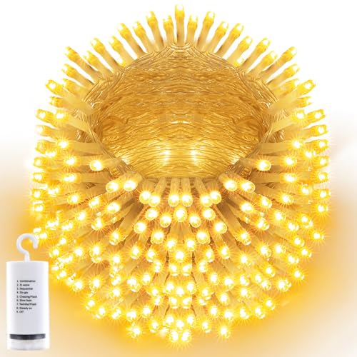Joomer Weihnachten Lichterkette, 20M 200 LED Lichterkette Außen...