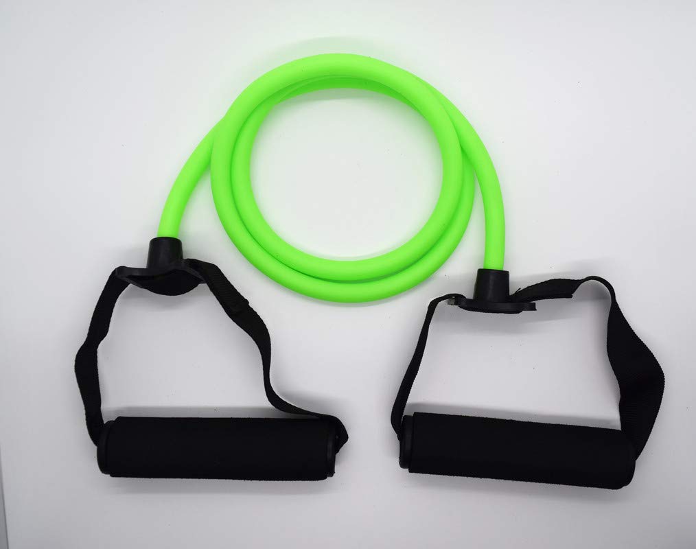 FIT NATION ® Single Toning Tube Resistance Band - Hard Resistance Tube (Green, Black)-image-19