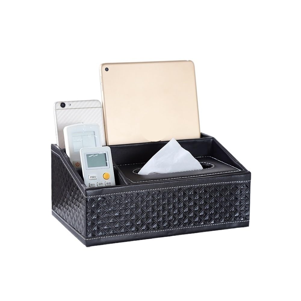 Creative Household Products Multifunctional Tissue Box Desktop Remote Control Storage(B)