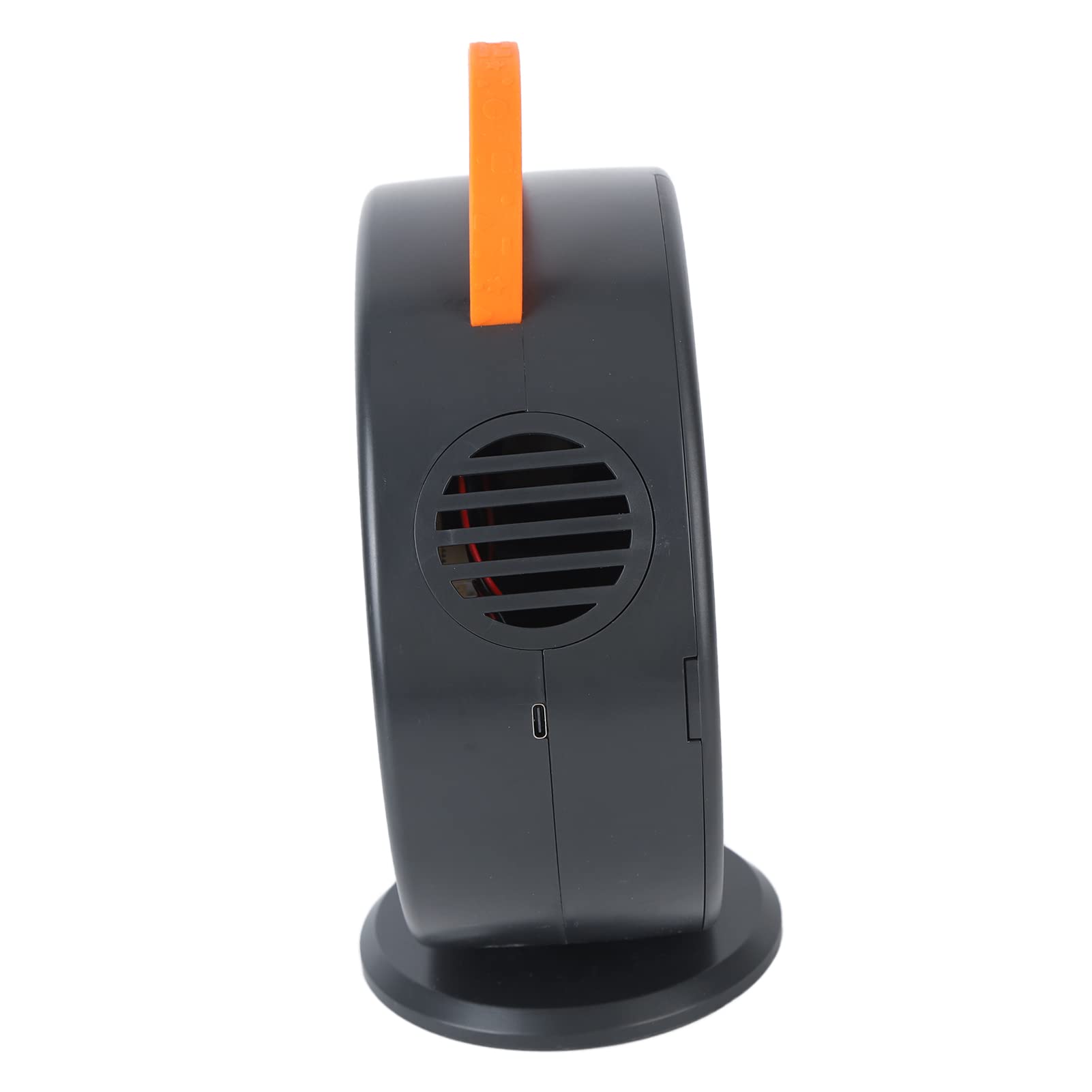 Generic Macchina a di Rotazione Automatica, Serbatoio dell'acqua Staccabile Completamente Chiuso e Sicuro, Ventilatore a Automatico per Compleanno e Festa (BLACK)