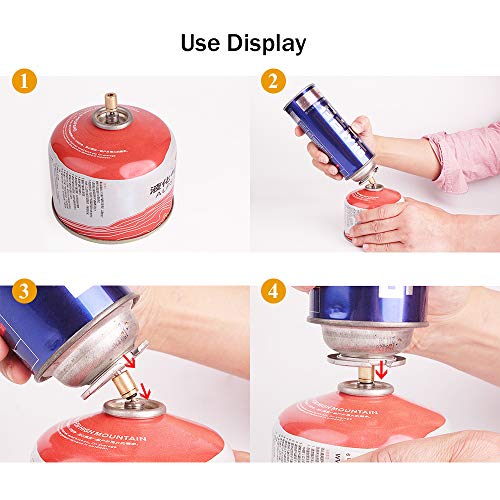 Fogão Externo, Romacci Adaptador de garrafa de gás ao ar livre Suporte de garrafa de gás Válvula de