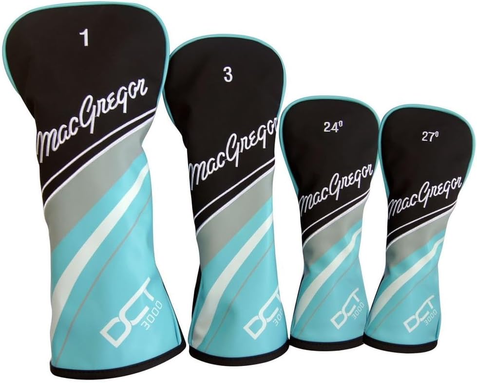 MacGregor Golf Ladies DCT3000 Premium Graphite Irons Graphite Woods Golf Club & Cart Bag Package Set, Mens Right Hand, Navy/White