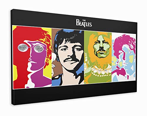 Impression sur toile abstraite des Beatles, Toile, multicolore, 127x76cm (50×30 Inches) - Les Beatles, Paul McCartney, John Lennon, RIngo Starr, George Harrison Impression sur toile abstraite des Beatles, Toile, multicolore, 127x76cm (50x30 Inches)