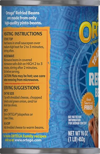 Image of Ortega Refried Beans, Traditional, 16 oz