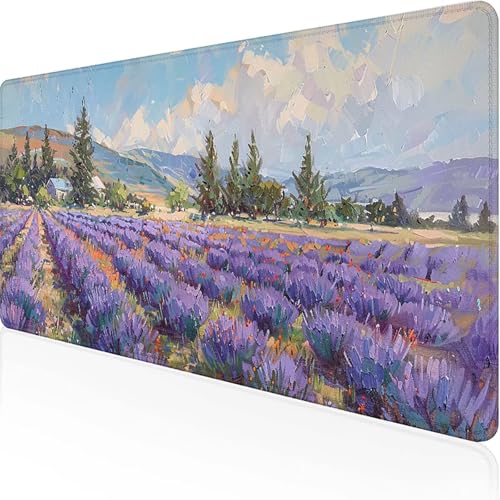 Cielo Mousepad Ratón 900 x 400 mm Mouse Pad Azul Alfombrilla Gaming con Bordes Cosidos Impermeable Base de Goma Antideslizante Mousepad Escritorio para Juego Accesorios de Oficina, Regalo H-C