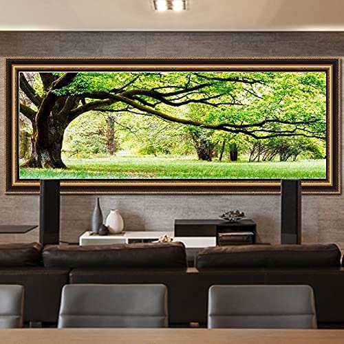 Diamant Peinture Kit Grand Arbre Vert Broderie au Point de Croix 50x120cm