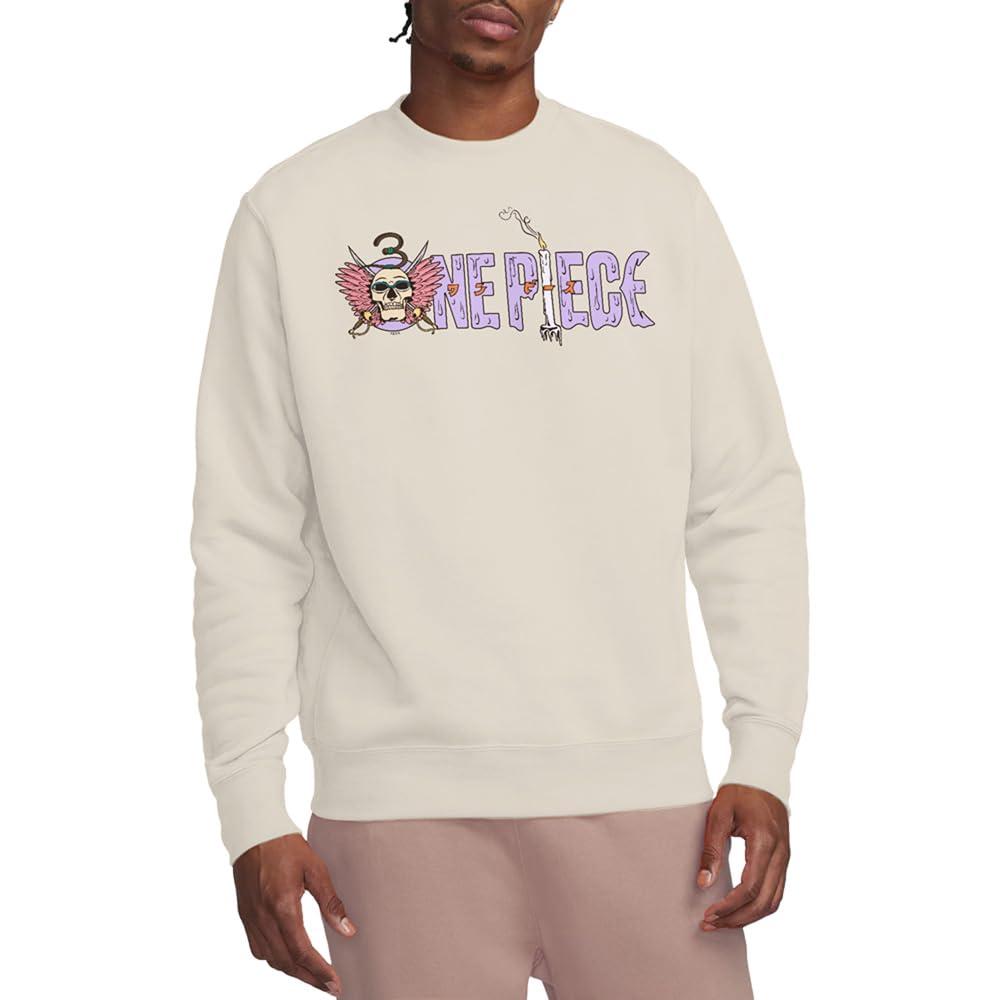 One Piece Men's Beige Neon Mr.3 Logo Sweatshirt Natural in Size XL, Sports Direct