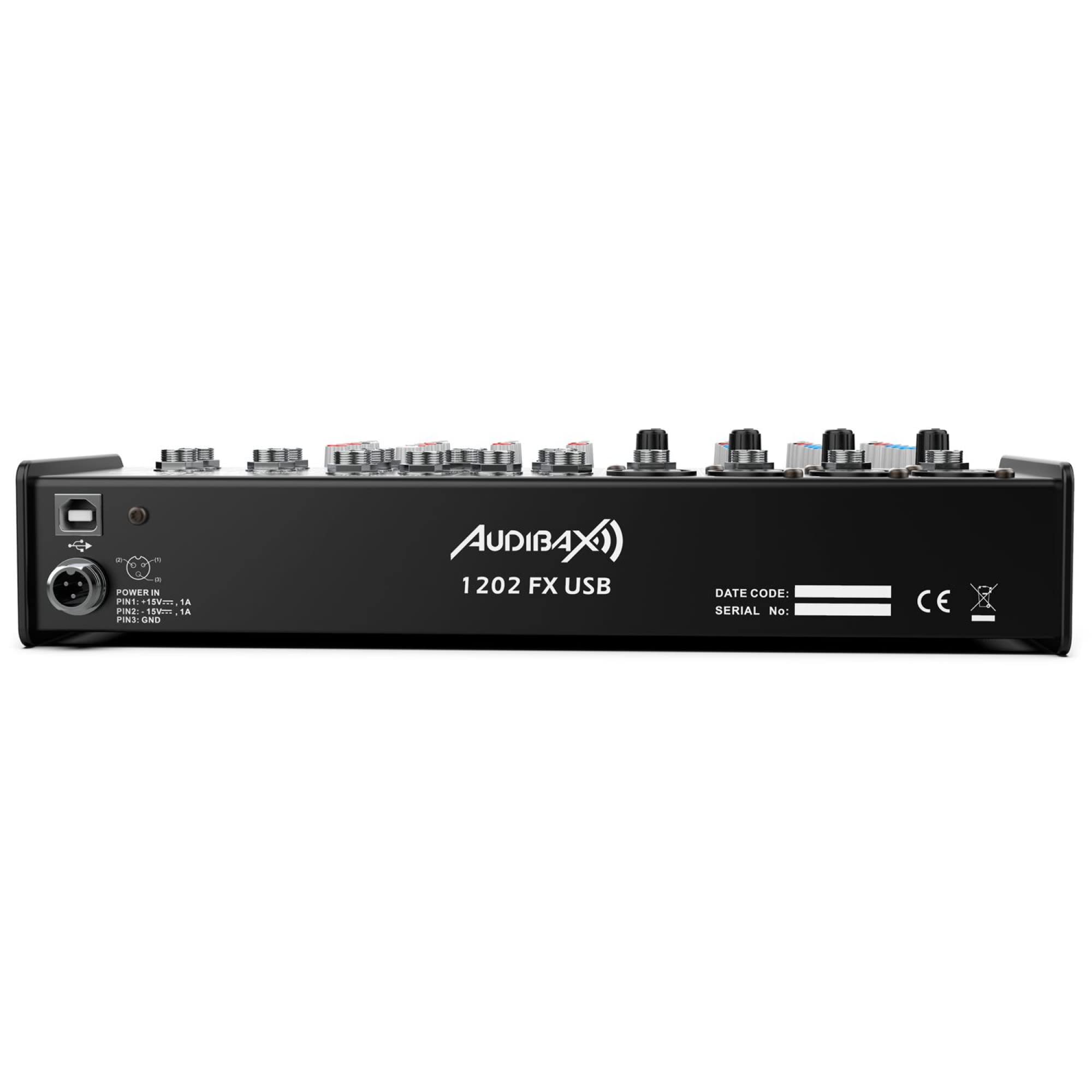 Audibax 1202 FX USB Mesa Mezclas 12 Canales y USB