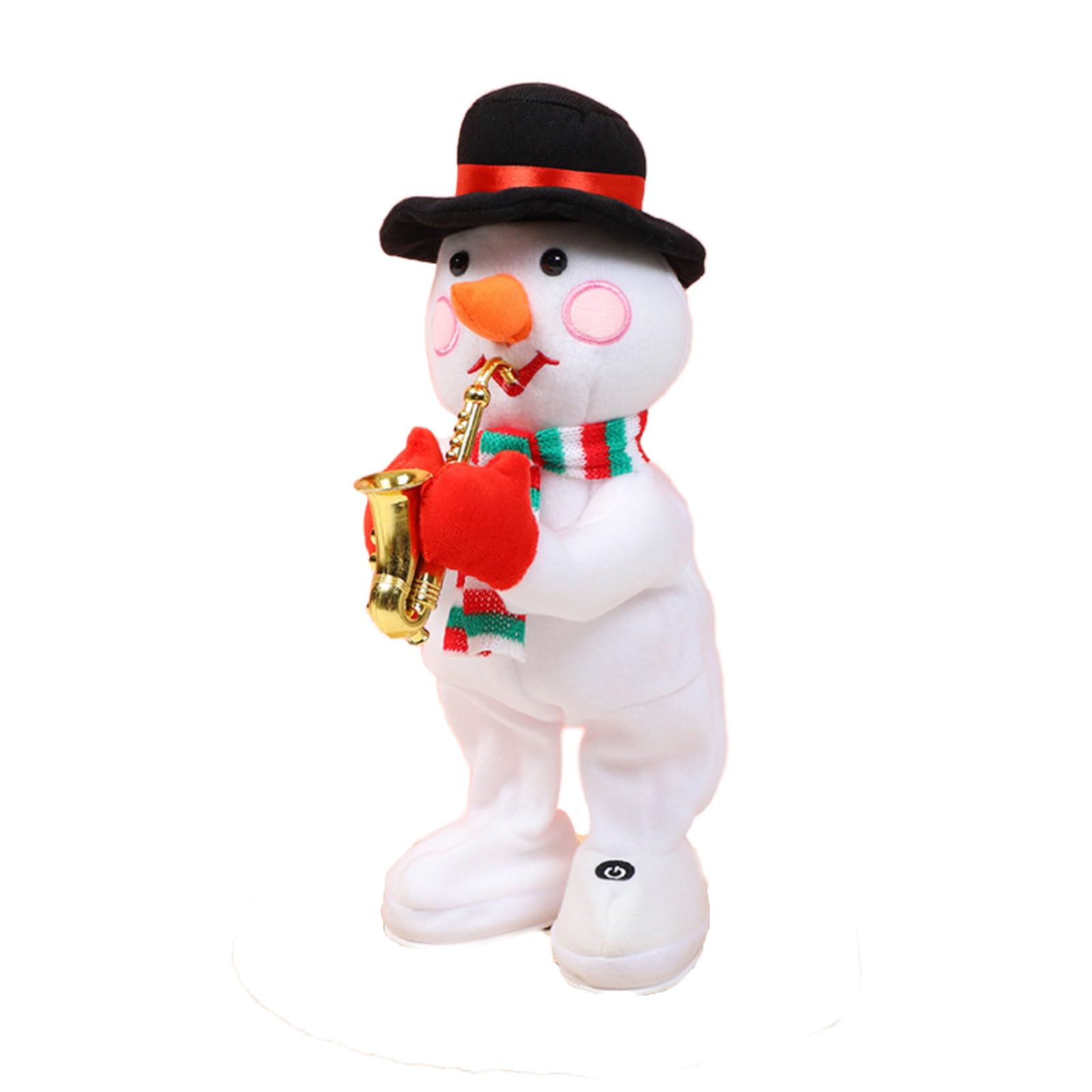 Faxianther Funny Playing SAX Snowmen with Shanking, Christmas Playign Saxphone Dancing Snowmen Animated Electric Musical Gifts for Men Women Christmas Home Party Decorations — image 1
