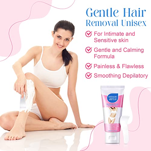 Hair-Removal-Cream-Bikini-Area-60g-Intimate-Hair-Removal-Cream-for-Genitals-Sensitive-Skin-Bikini-and-Legs-Arms-Underarm-Area-for-Women-Fast-and-Painless-Depilation