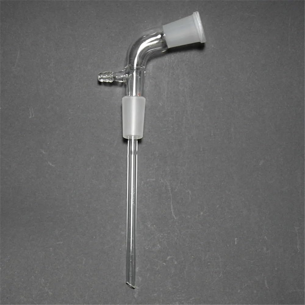 Cristalería de Laboratorio Adaptador de extracción de vidrio 24/40 con tubo de 150 mm de longitud for cristalería de laboratorio