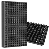 Gardzen Saatgut-Starterschalen mit 200 Zellen, 3,8 cm tiefe Steckschale für Setzlinge, langlebige Sämlingschalen mit Drainagelöchern, 10 Stück