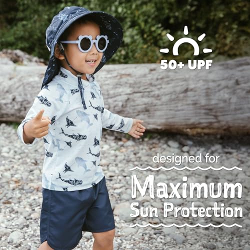 Image of JAN & JUL UV Swim Shorts and Long Sleeve UV Shirt for Toddlers