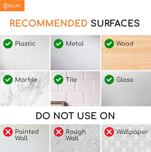 GLUIT-Adhesive-Large-Wall-Hooks-for-Hanging-Heavy-Duty-22-lbs-Hooks-for-Walls-No-Damage-Towel-Sticky-Clear-Hooks-Waterproof-Home-Bathroom-Kitchen-Office-and-Outdoor-6-Pack